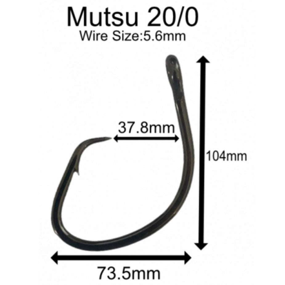 20/0 *GENUINE* Fujiyama Mutsu HIGH CARBON Circle hook