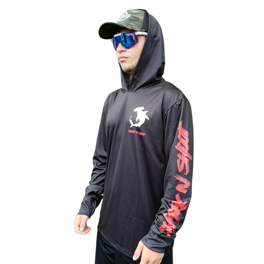 Shark N Shoot Hooded Fishing Shirt