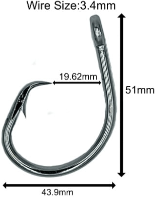 10/0 Stainless Steel Circle hook
