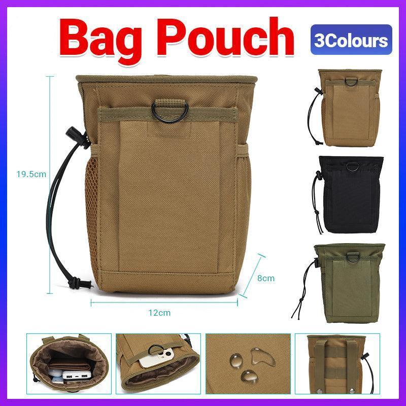 Utility Multi Purpose Tactical Waist Bag Belt Molle Pouch Military Wallet Pack - Khaki