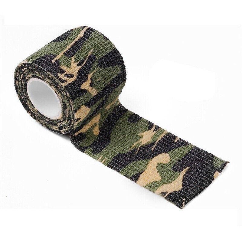 4 Roll Tape Army Camo Wrap Rifle Gun Shooting Hunting Camouflage Stealth Webbing - ACU Camouflage