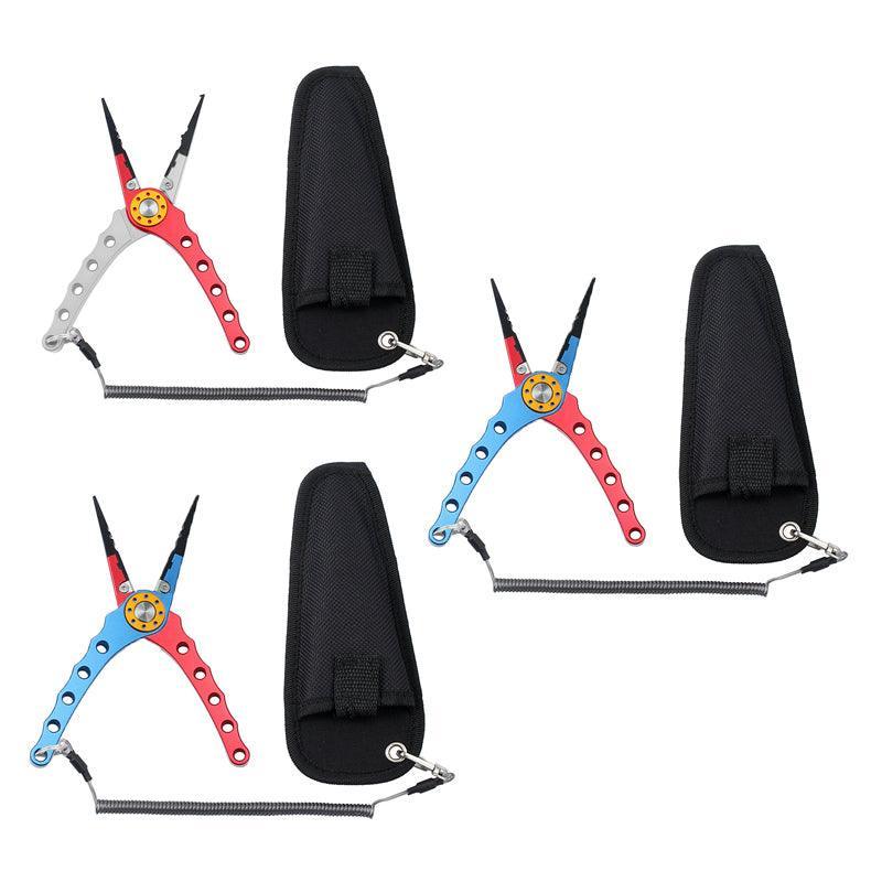 BLUE & RED - Braid cutter split ring pliers