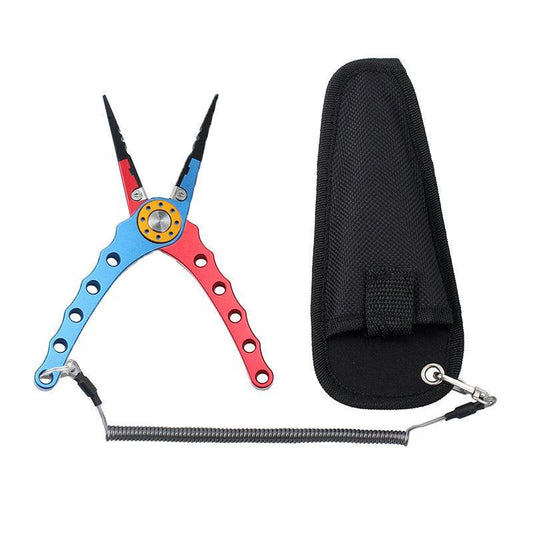 BLUE & RED - Braid cutter split ring pliers