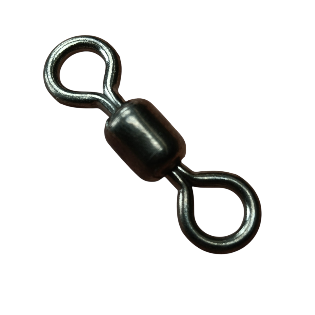 Stainless Steel Crane Swivel Black 6/0