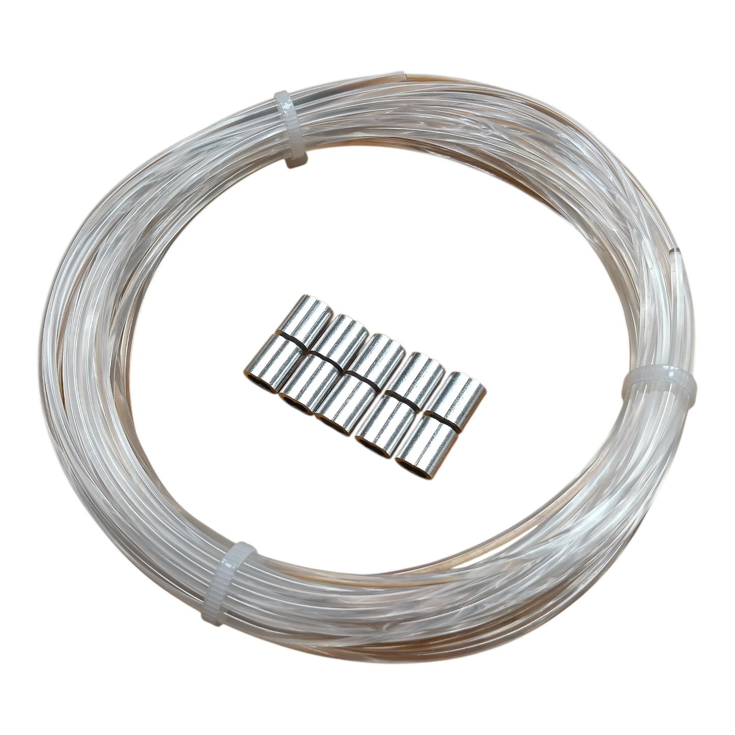 10m 2.5mm Leader Mono + Crimps 650lb